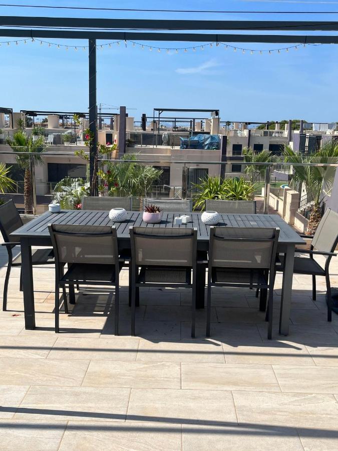 Higuericas Costa 222 Haerlig Takterrass Med Havsutsikt - Pool Och 250M Till Stranden Torre de la Horadada Exterior foto